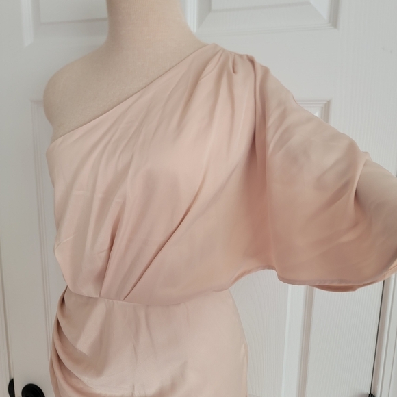 NWT Nyasia One Shoulder Dress M - Picture 6 of 16